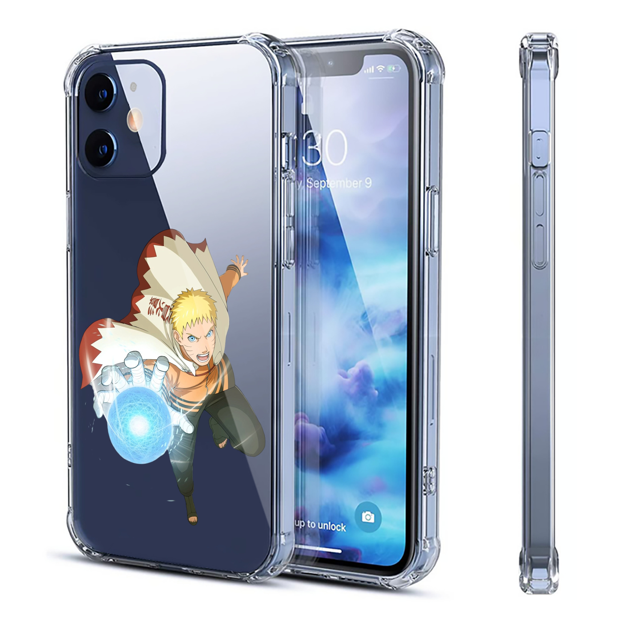 （画像用） NARUTO -ナルト- うずまき ナルト Uzumaki Naruto 【iPhone 12シリーズ対応】透明スマホケース（クリアソフトケース）